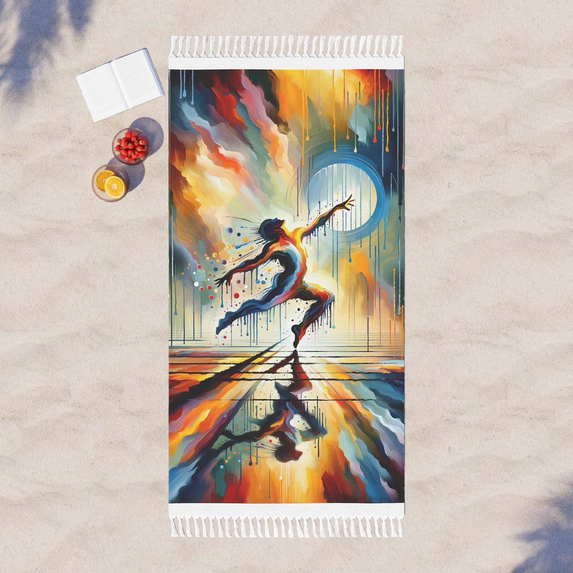 Expressive Dance Reflection Boho Beach Cloth - ATUH.ART
