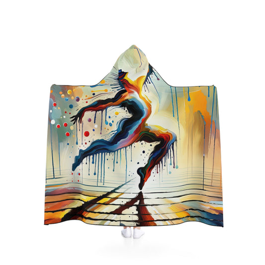 Expressive Dance Reflection Hooded Blanket - ATUH.ART