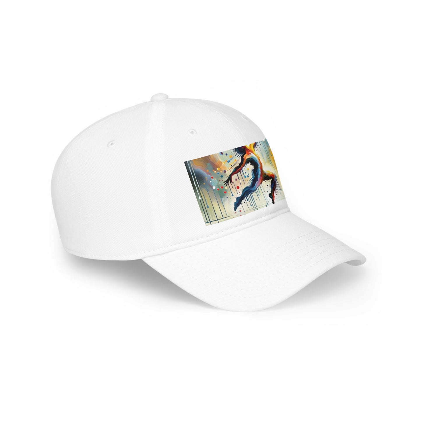 Expressive Dance Reflection Low Profile Baseball Cap - ATUH.ART