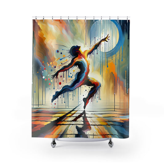 Expressive Dance Reflection Shower Curtains - ATUH.ART