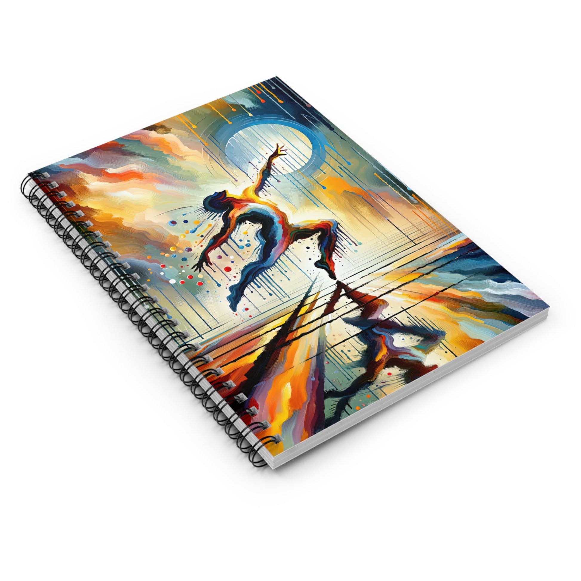 Expressive Dance Reflection Spiral Notebook - Ruled Line - ATUH.ART