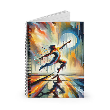 Expressive Dance Reflection Spiral Notebook - Ruled Line - ATUH.ART