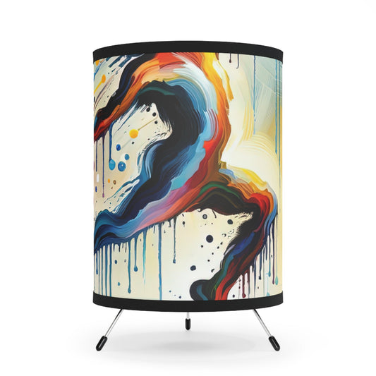 Expressive Dance Reflection Tripod Lamp with High-Res Printed Shade, US\CA plug - ATUH.ART