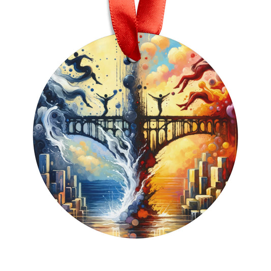 Faithful Diving Bridges Acrylic Ornament with Ribbon - ATUH.ART