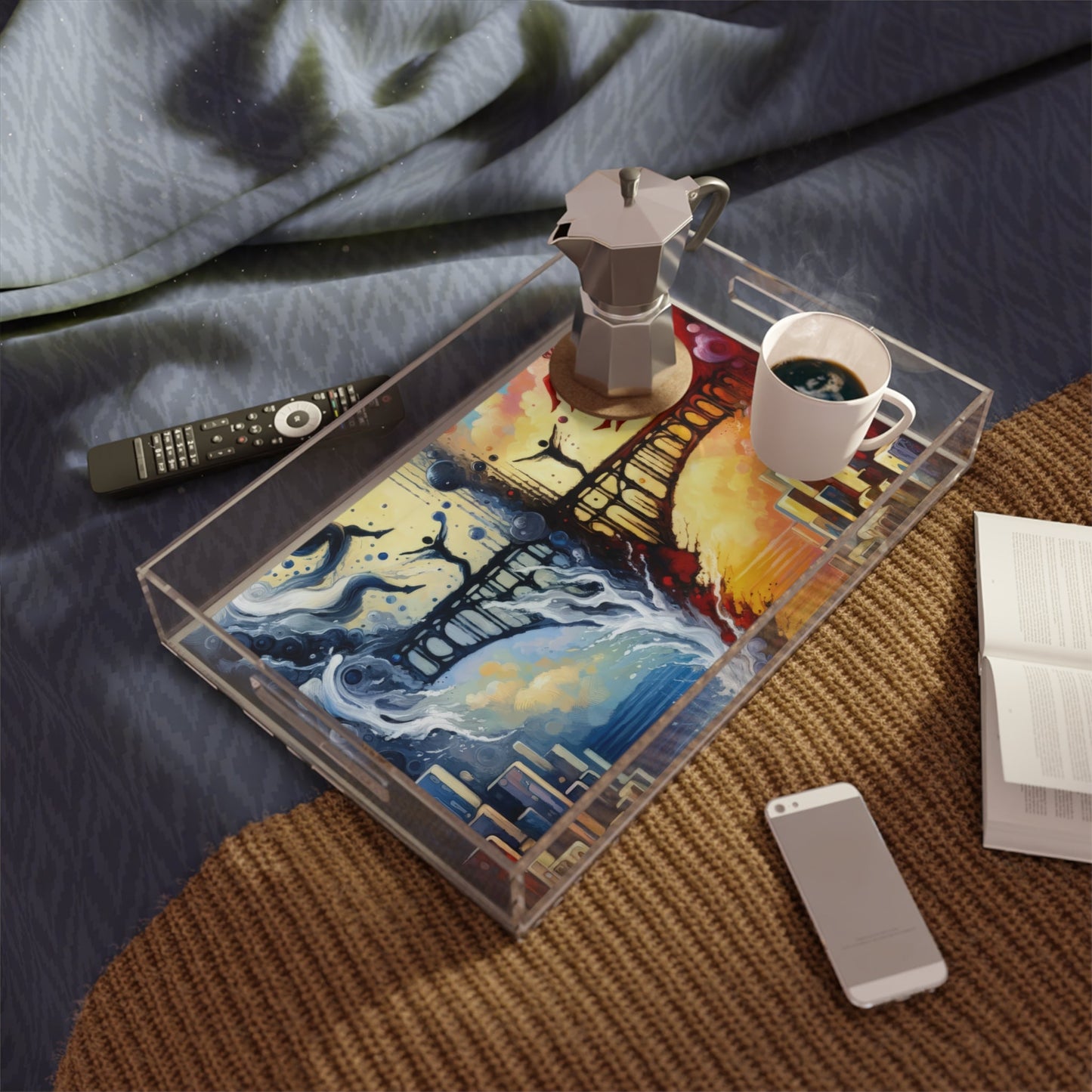 Faithful Diving Bridges Acrylic Serving Tray - ATUH.ART