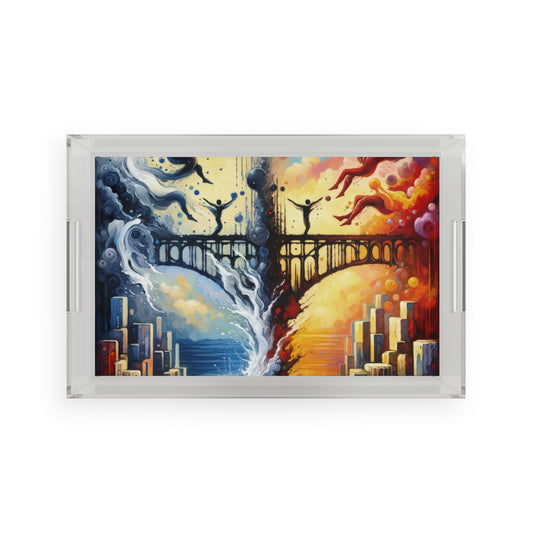 Faithful Diving Bridges Acrylic Serving Tray - ATUH.ART