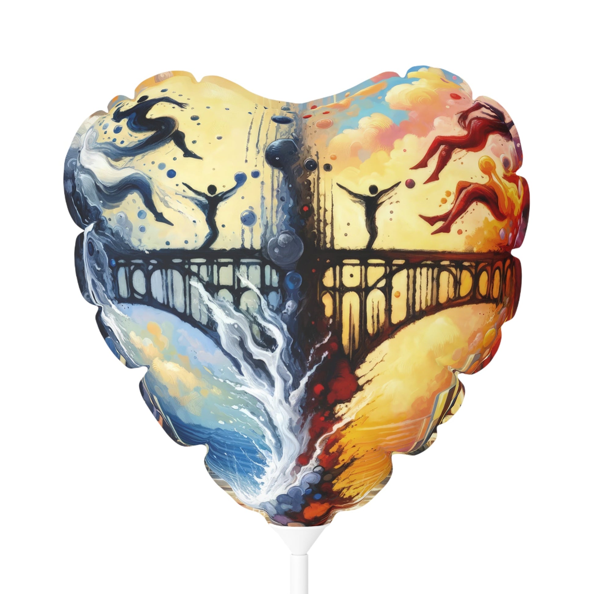 Faithful Diving Bridges Balloon (Round and Heart-shaped), 11" - ATUH.ART