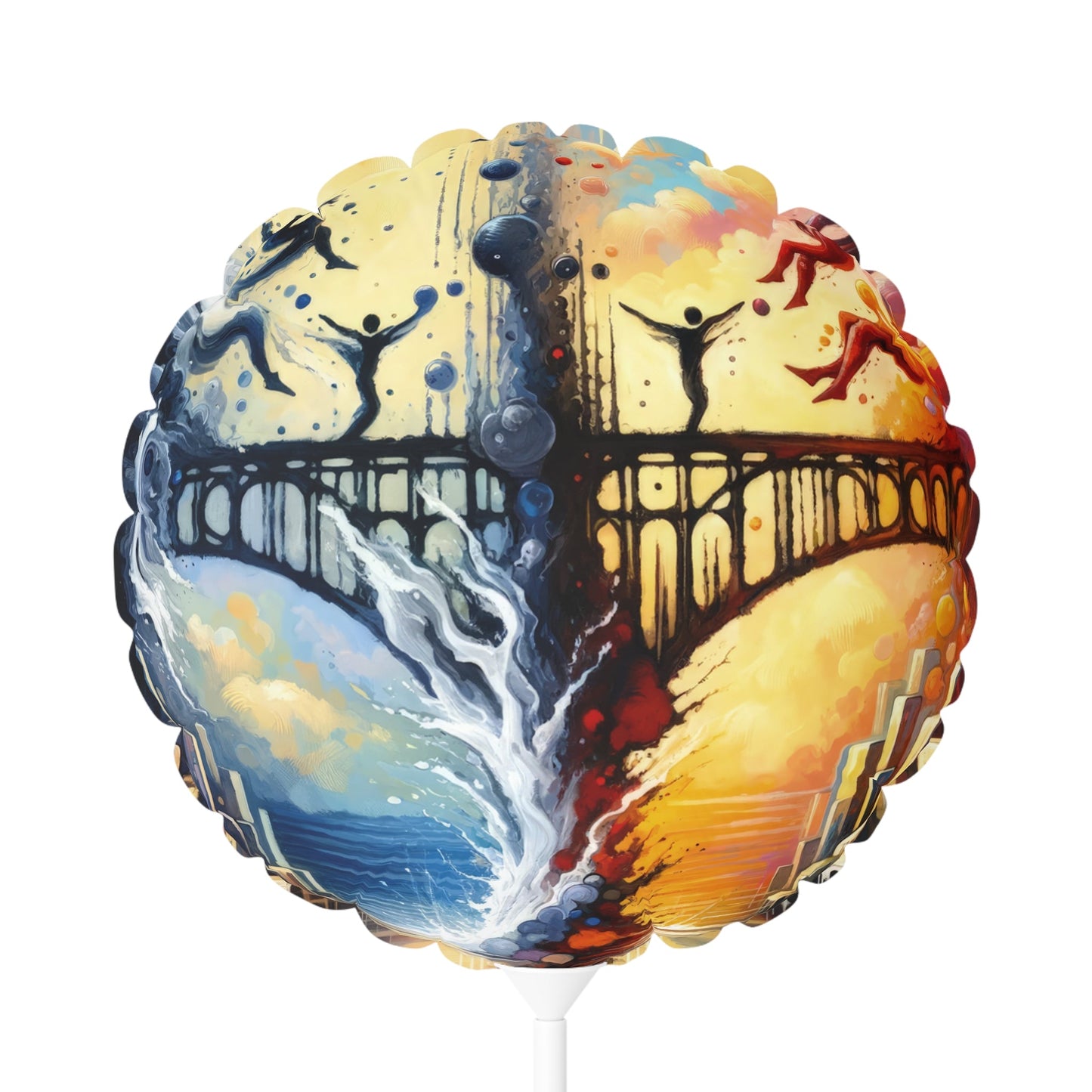 Faithful Diving Bridges Balloon (Round and Heart-shaped), 11" - ATUH.ART