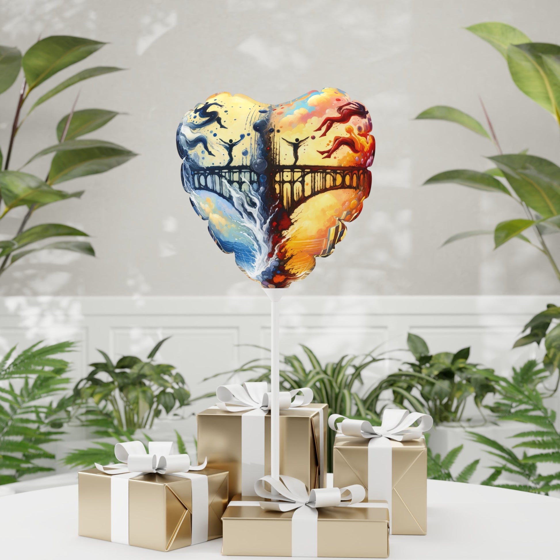 Faithful Diving Bridges Balloon (Round and Heart-shaped), 11" - ATUH.ART