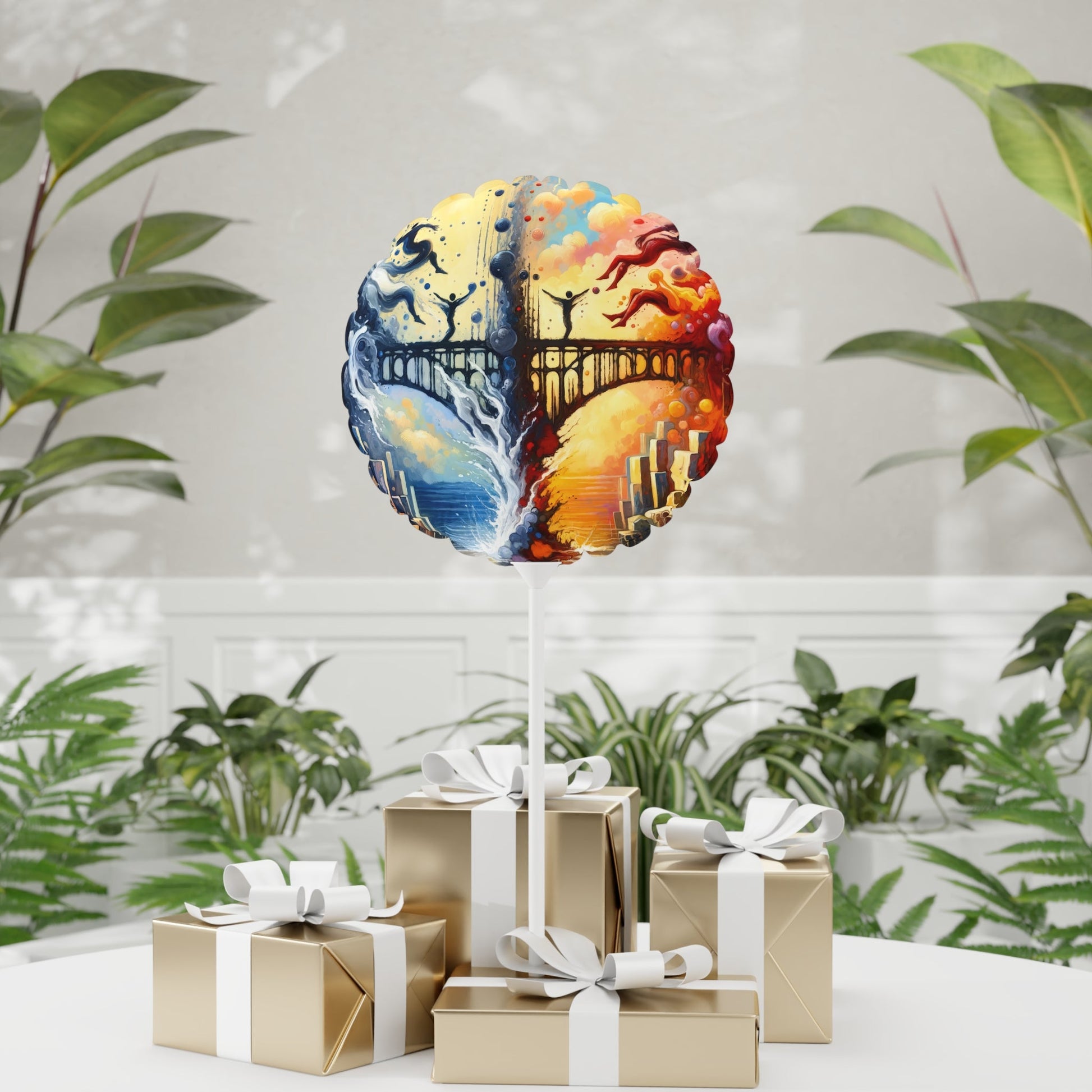 Faithful Diving Bridges Balloon (Round and Heart-shaped), 11" - ATUH.ART