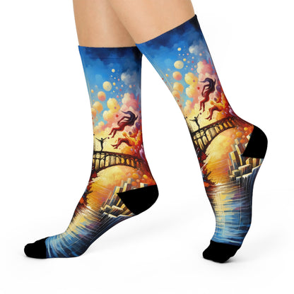 Faithful Diving Bridges Cushioned Crew Socks - ATUH.ART