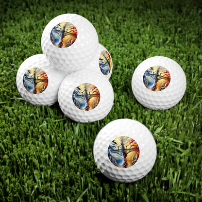 Faithful Diving Bridges Golf Balls, 6pcs - ATUH.ART