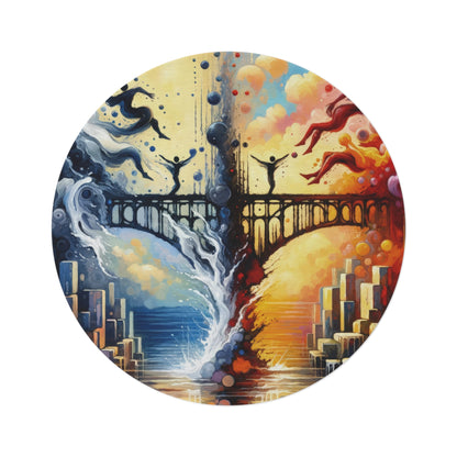 Faithful Diving Bridges Round Rug - ATUH.ART