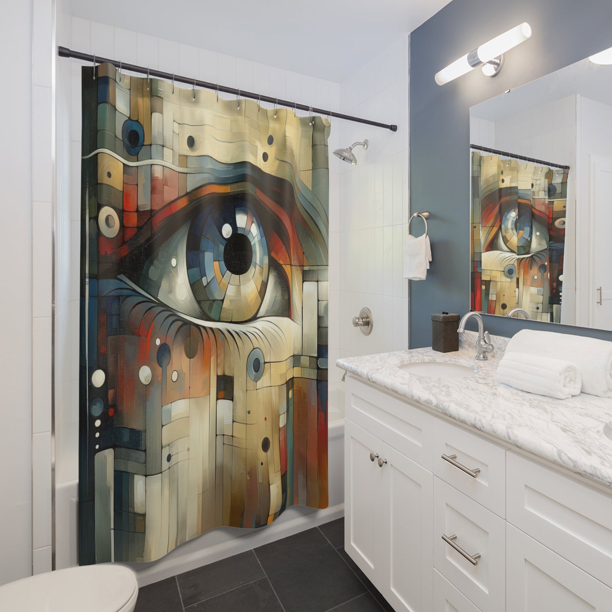 Focused Vision Quest Shower Curtains - ATUH.ART