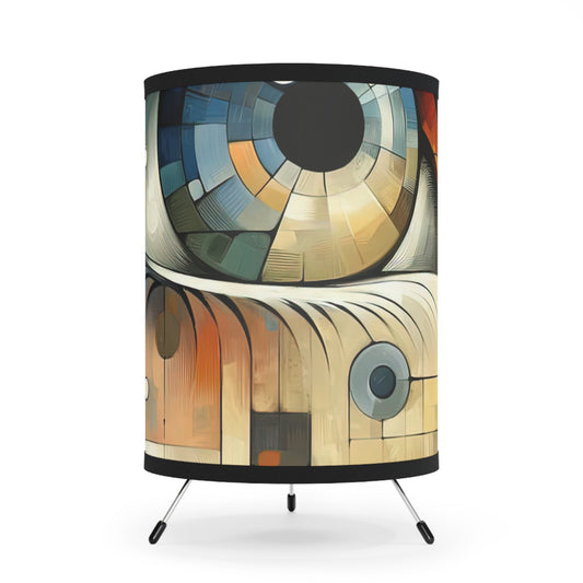 Focused Vision Quest Tripod Lamp with High-Res Printed Shade, US\CA plug - ATUH.ART