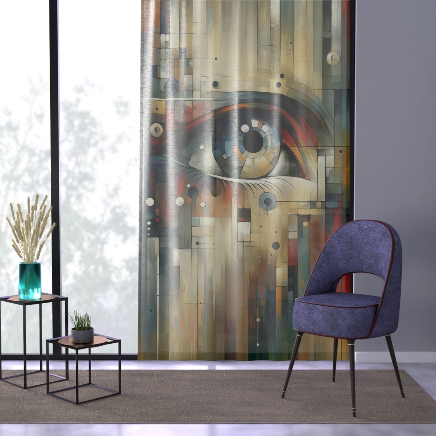 Focused Vision Quest Window Curtain - ATUH.ART