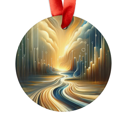 Frequency Shift Evocative Acrylic Ornament with Ribbon - ATUH.ART