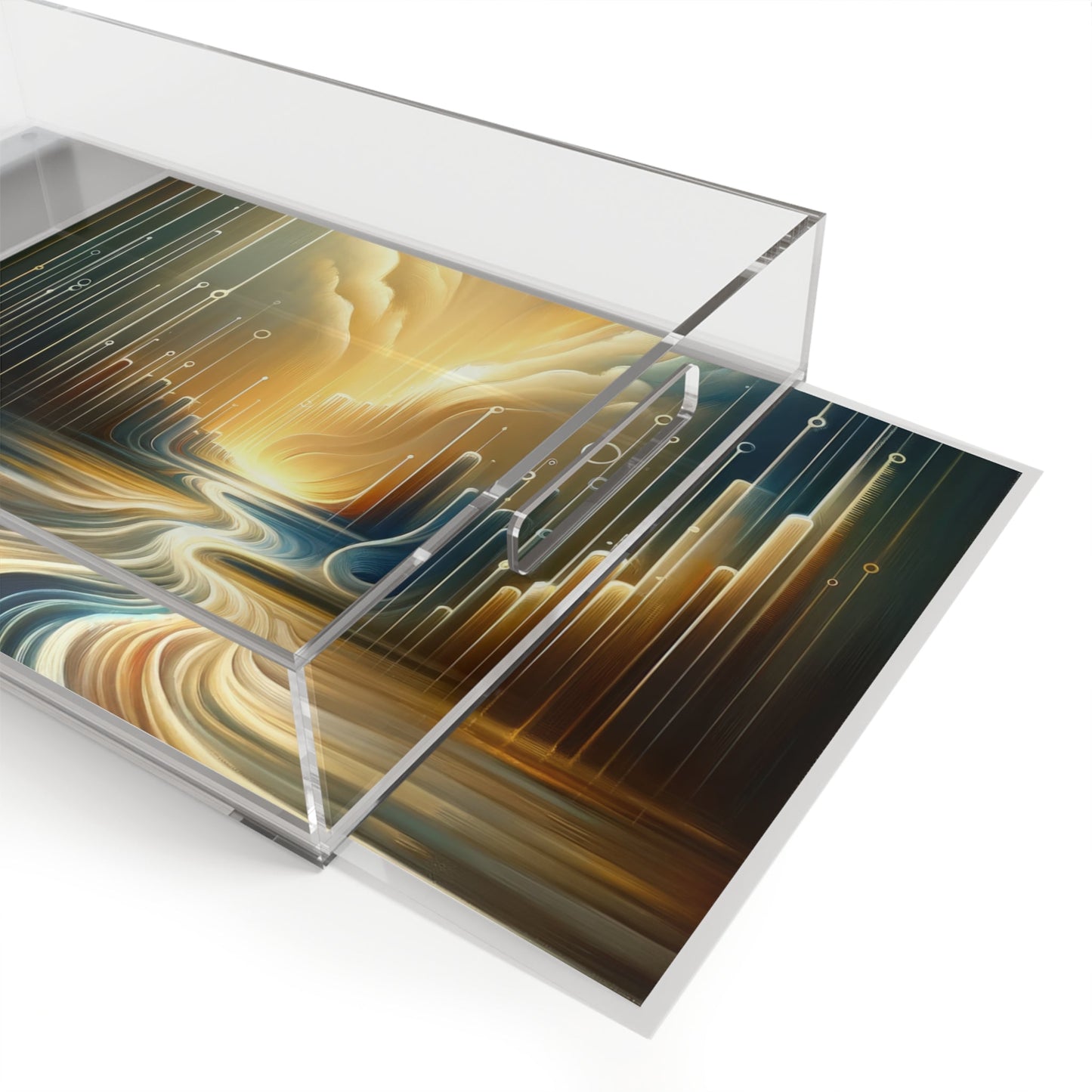 Frequency Shift Evocative Acrylic Serving Tray - ATUH.ART