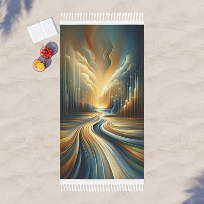 Frequency Shift Evocative Boho Beach Cloth - ATUH.ART