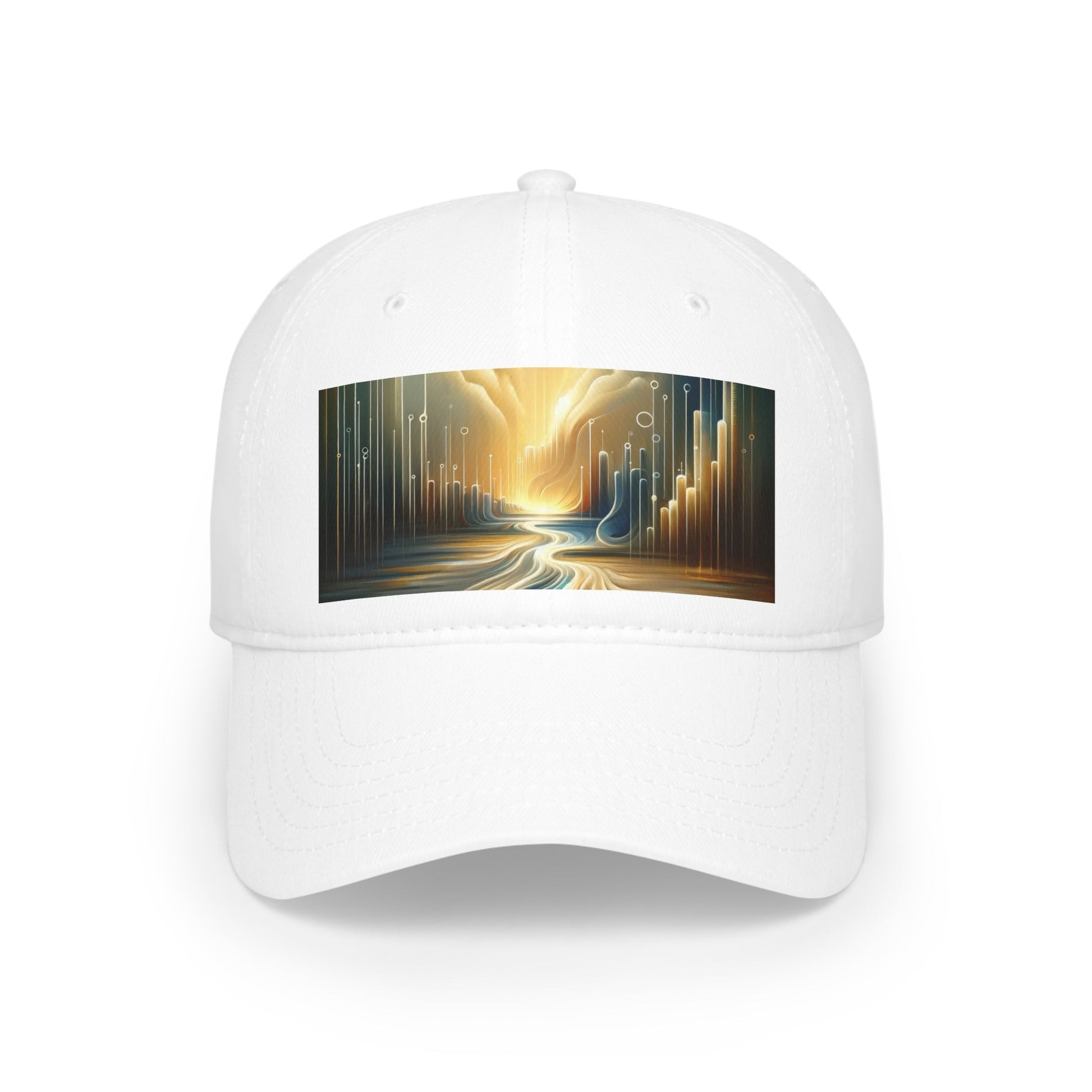 Frequency Shift Evocative Low Profile Baseball Cap - ATUH.ART