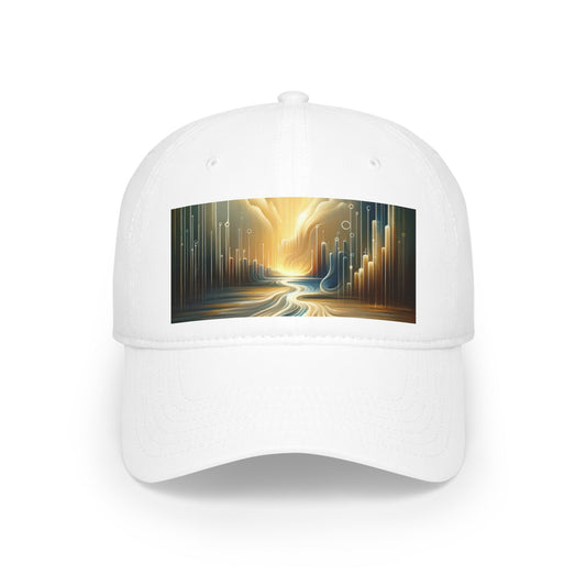 Frequency Shift Evocative Low Profile Baseball Cap - ATUH.ART