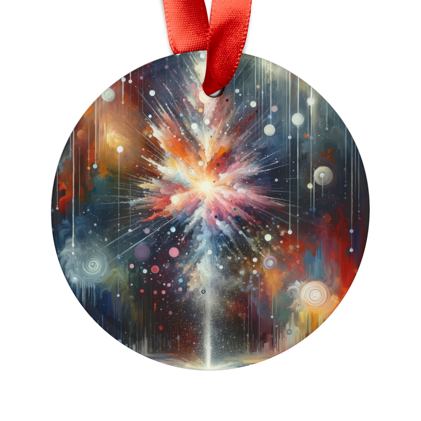 Galactic Mind Clarity Acrylic Ornament with Ribbon - ATUH.ART