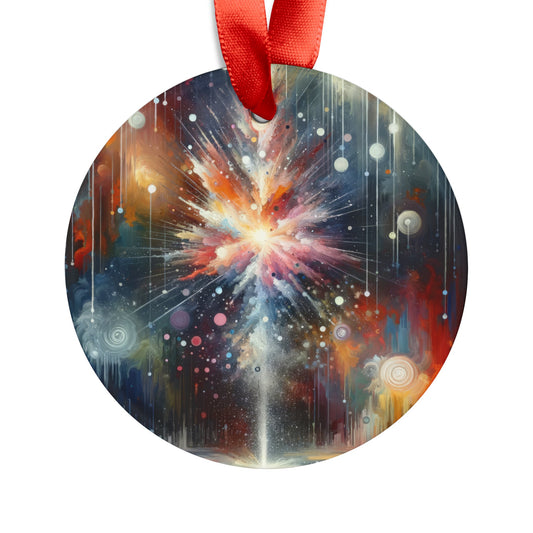 Galactic Mind Clarity Acrylic Ornament with Ribbon - ATUH.ART