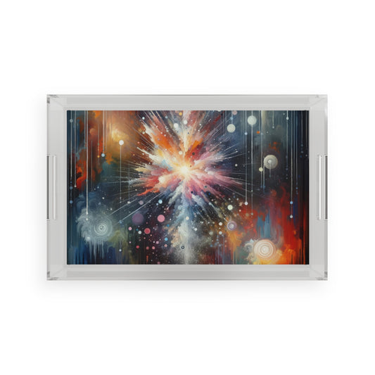 Galactic Mind Clarity Acrylic Serving Tray - ATUH.ART
