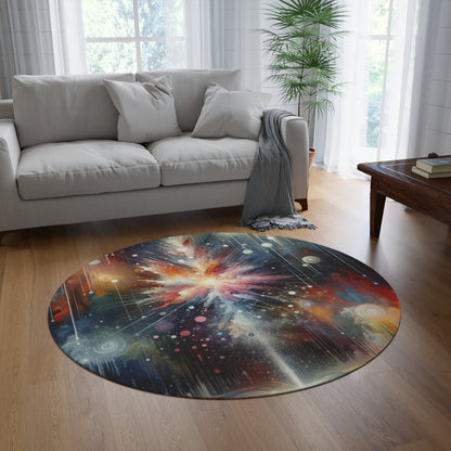 Galactic Mind Clarity Round Rug - ATUH.ART