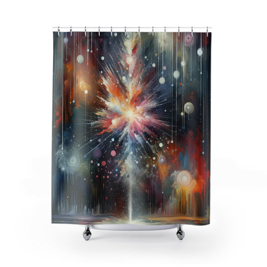 Galactic Mind Clarity Shower Curtains - ATUH.ART