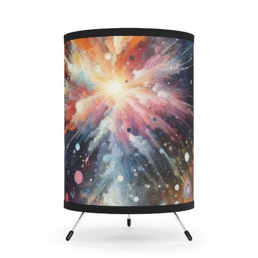 Galactic Mind Clarity Tripod Lamp with High-Res Printed Shade, US\CA plug - ATUH.ART