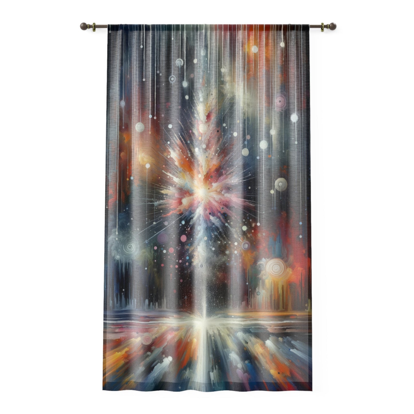 Galactic Mind Clarity Window Curtain - ATUH.ART