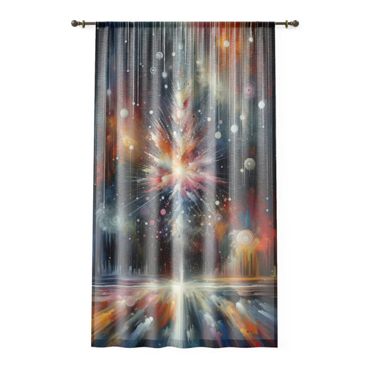 Galactic Mind Clarity Window Curtain - ATUH.ART
