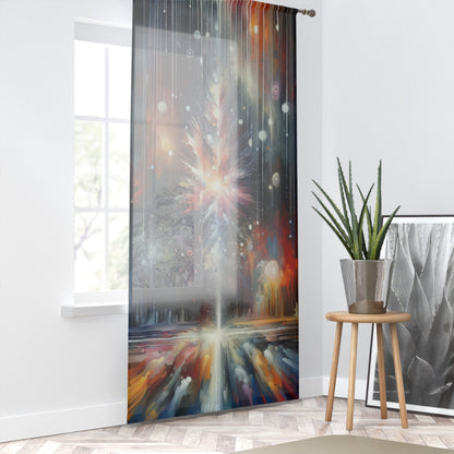 Galactic Mind Clarity Window Curtain - ATUH.ART