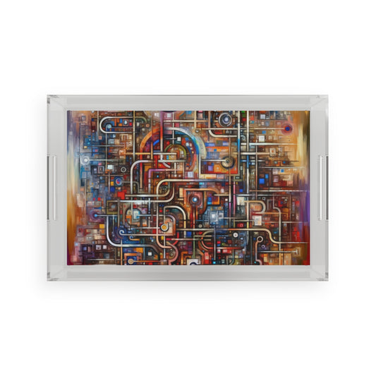 Grandest App Tapestry Acrylic Serving Tray - ATUH.ART