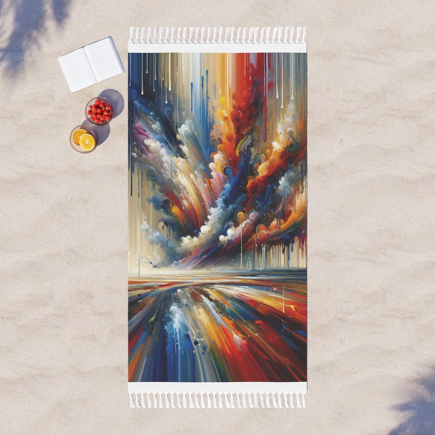 Grandiose Transformation Tachism Boho Beach Cloth - ATUH.ART