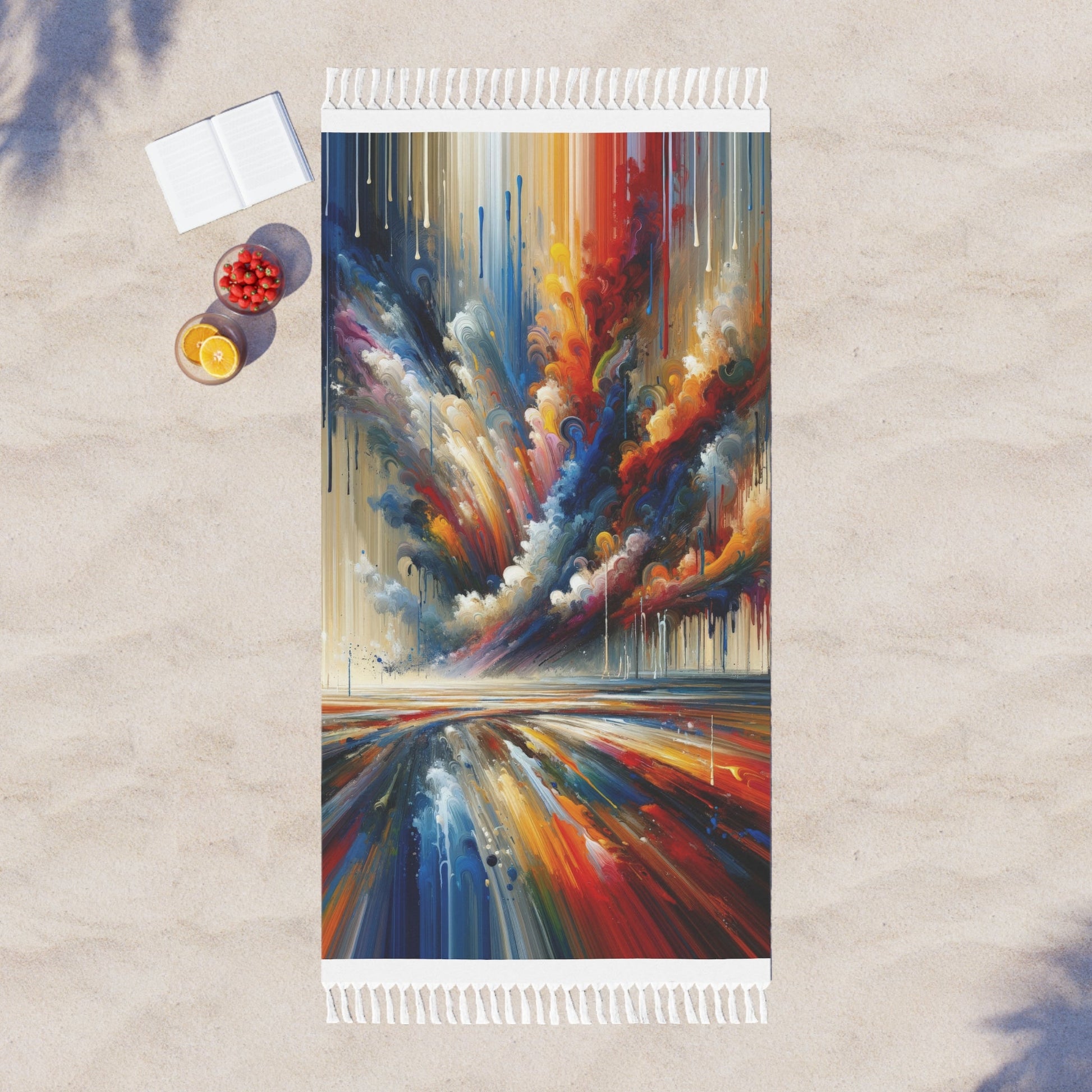 Grandiose Transformation Tachism Boho Beach Cloth - ATUH.ART