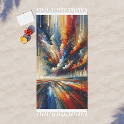 Grandiose Transformation Tachism Boho Beach Cloth - ATUH.ART