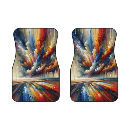 Grandiose Transformation Tachism Car Mats (2x Front) - ATUH.ART