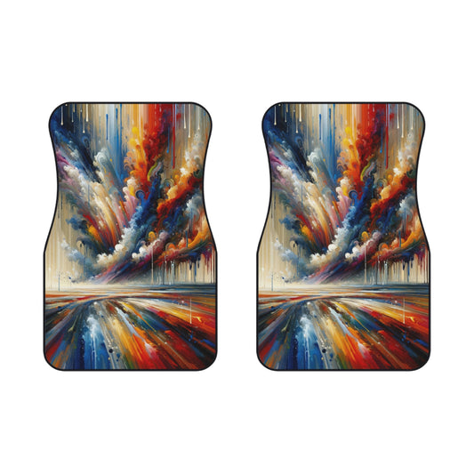 Grandiose Transformation Tachism Car Mats (2x Front) - ATUH.ART