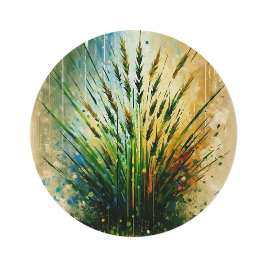 Grass Testament Change Round Rug - ATUH.ART
