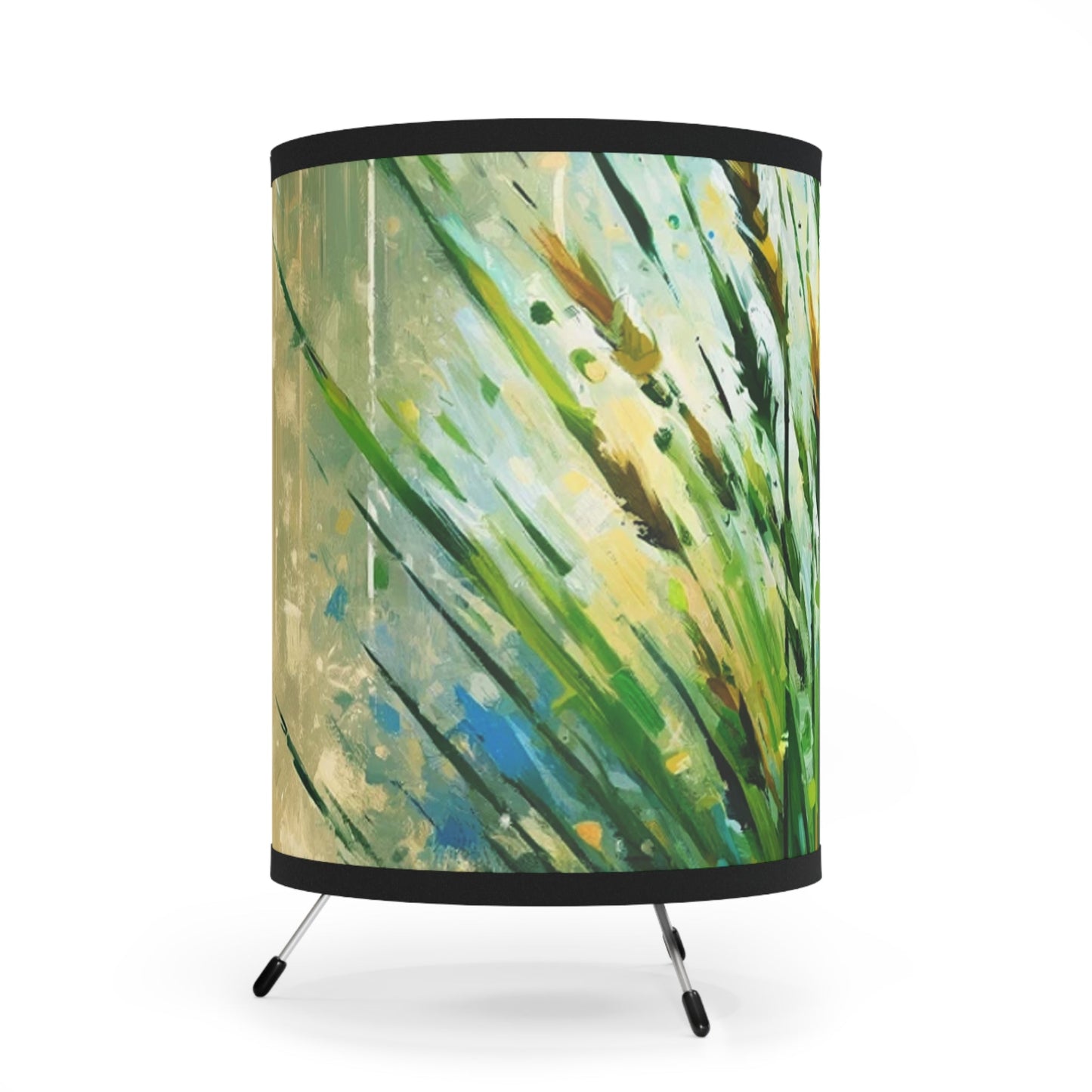 Grass Testament Change Tripod Lamp with High-Res Printed Shade, US\CA plug - ATUH.ART