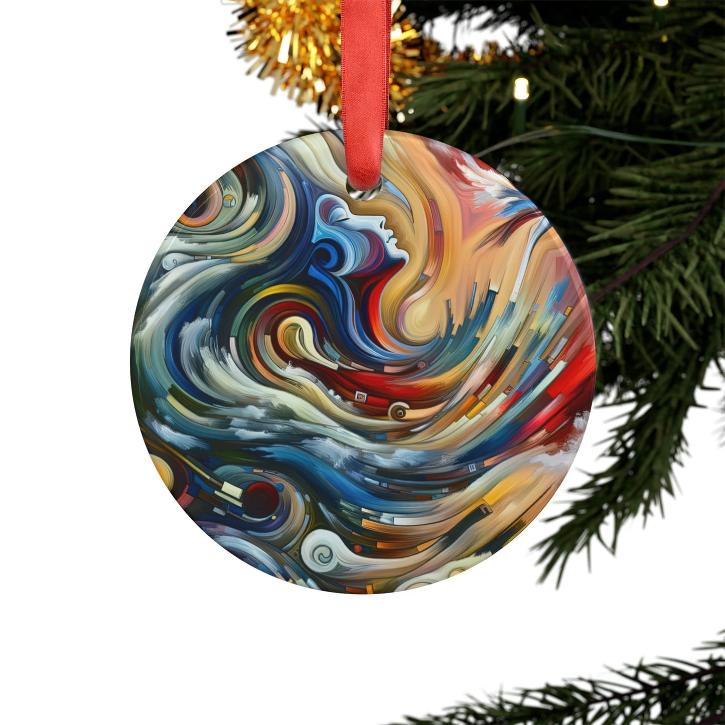 Gratitude Melodic Transformation Acrylic Ornament with Ribbon - ATUH.ART