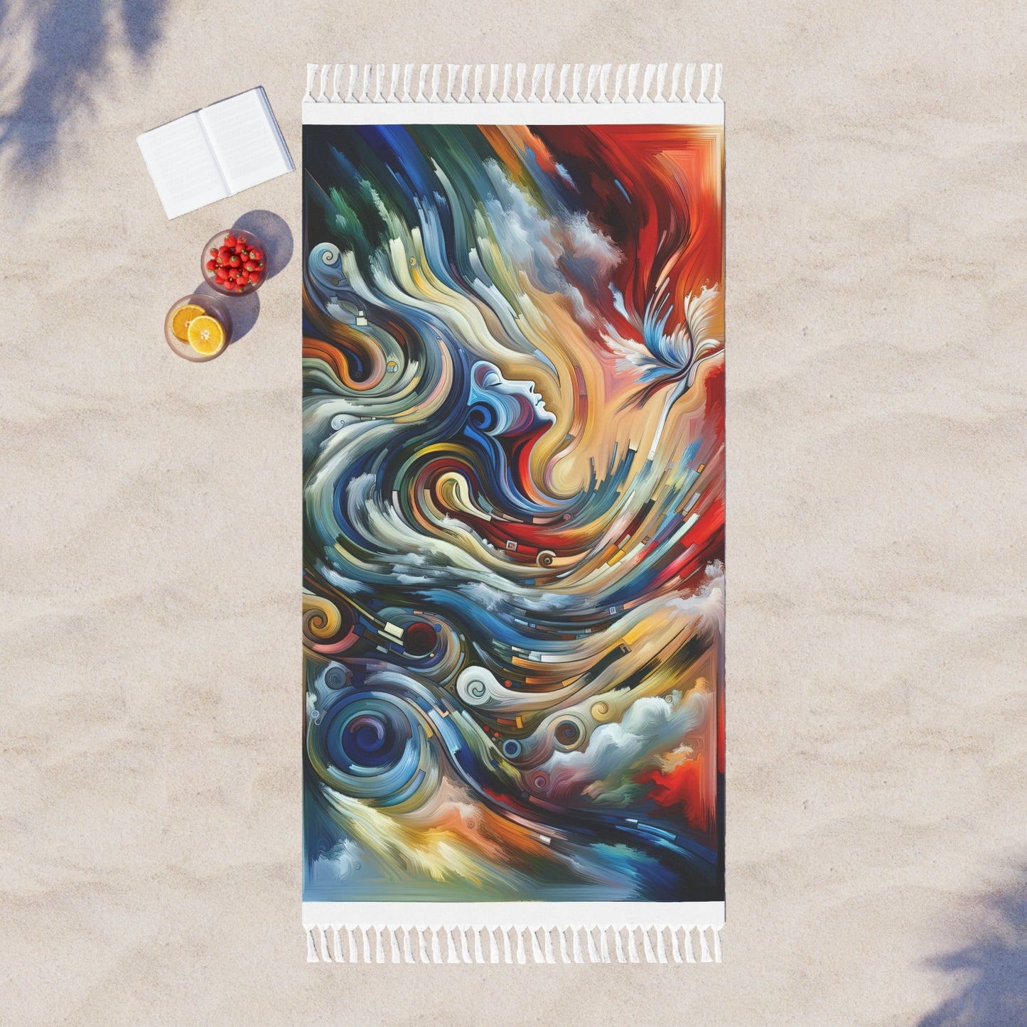Gratitude Melodic Transformation Boho Beach Cloth - ATUH.ART