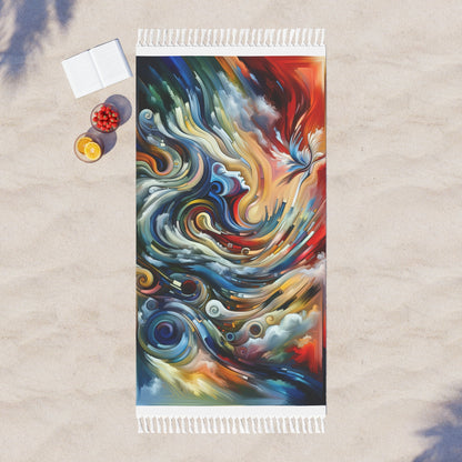 Gratitude Melodic Transformation Boho Beach Cloth - ATUH.ART