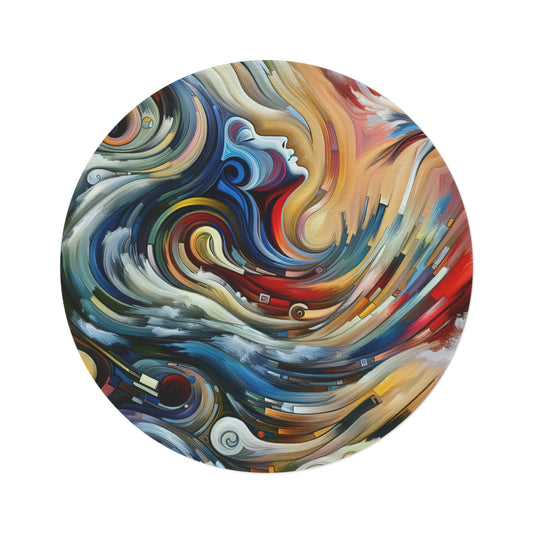 Gratitude Melodic Transformation Round Rug - ATUH.ART