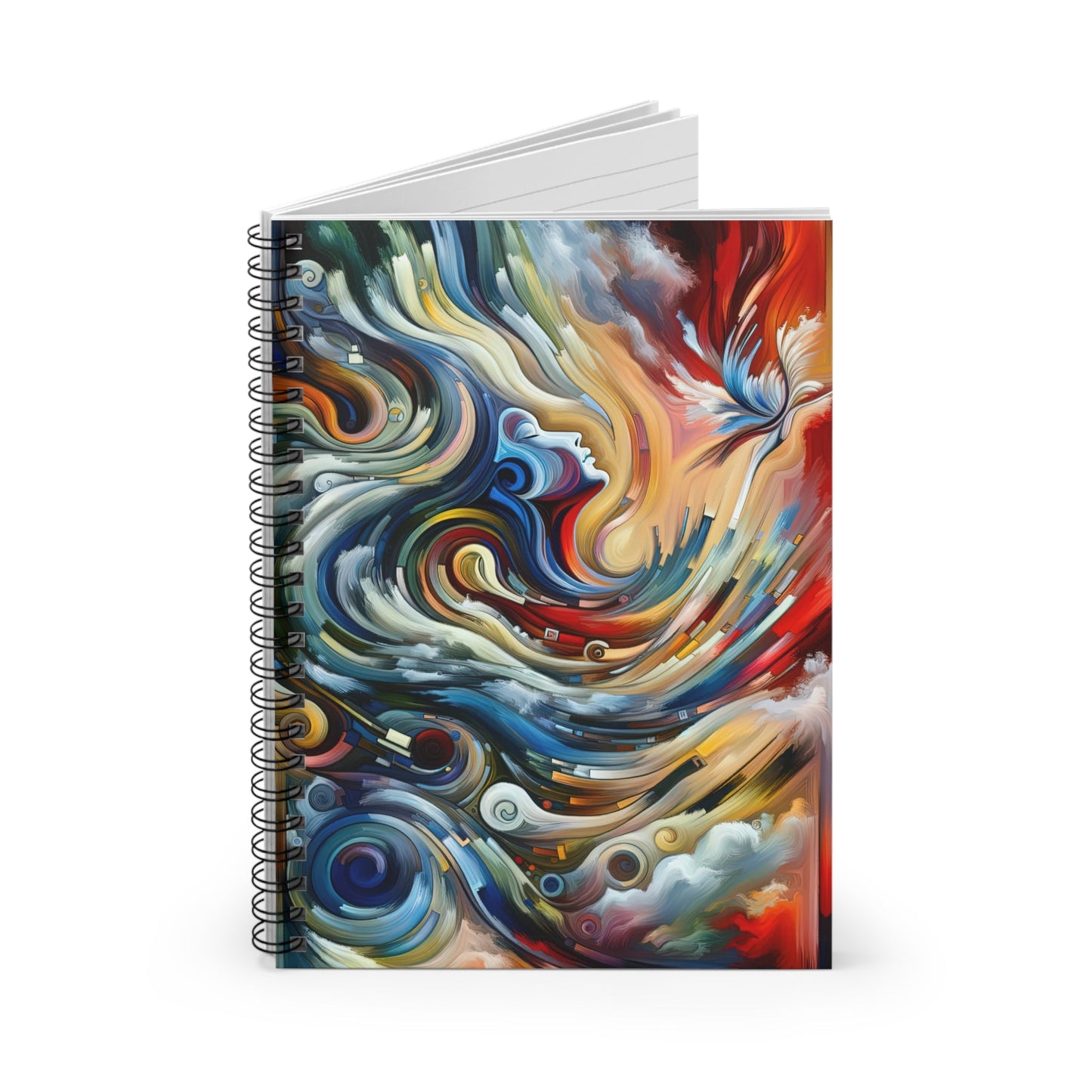 Gratitude Melodic Transformation Spiral Notebook - Ruled Line - ATUH.ART