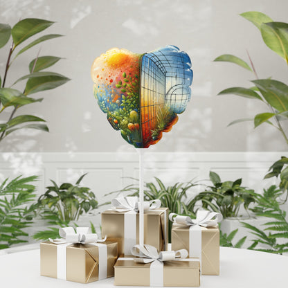 Greenhouse Digital Genesis Balloon (Round and Heart-shaped), 11" - ATUH.ART
