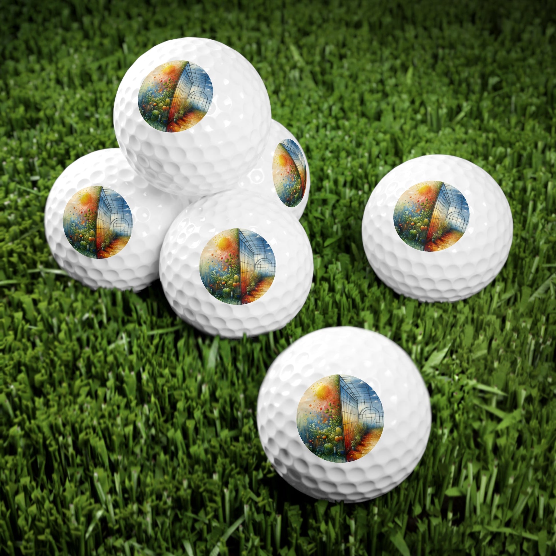 Greenhouse Digital Genesis Golf Balls, 6pcs - ATUH.ART