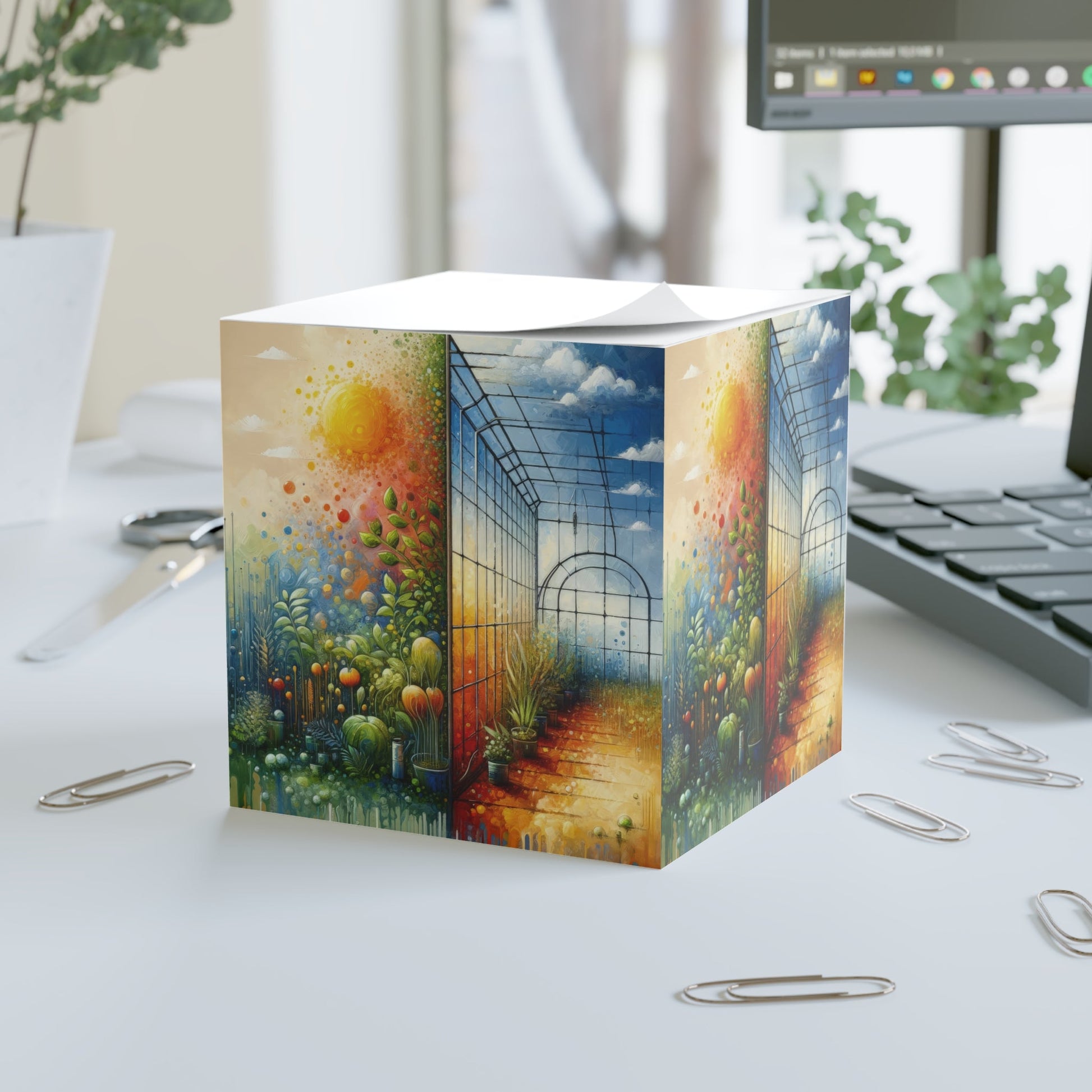 Greenhouse Digital Genesis Note Cube - ATUH.ART